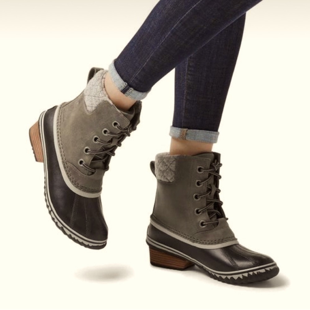 Sorel Slimpack II Lace Boot - Women's 7 Quarry/Black